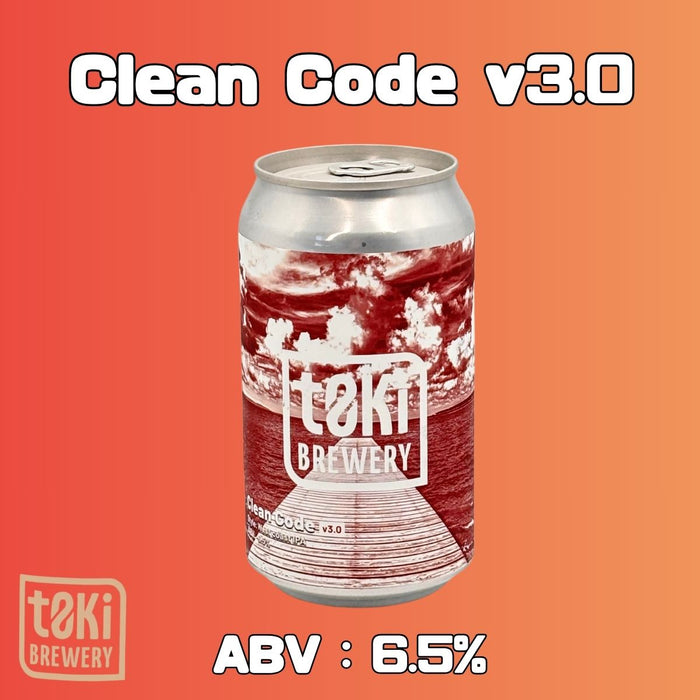 t0ki brewery Clean Code v3.0 / クリーンコード バージョン3.0　370ml缶