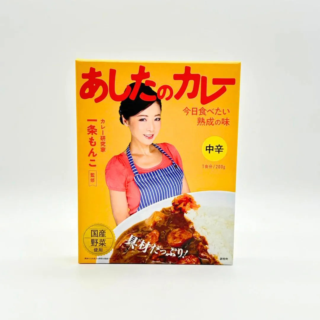 一条もんこ監修　あしたのカレー　中辛　200ｇ