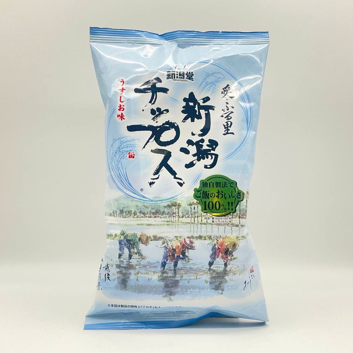 ごはん生まれの新食感チップス！新潟チップス　うすしお味　100ｇ